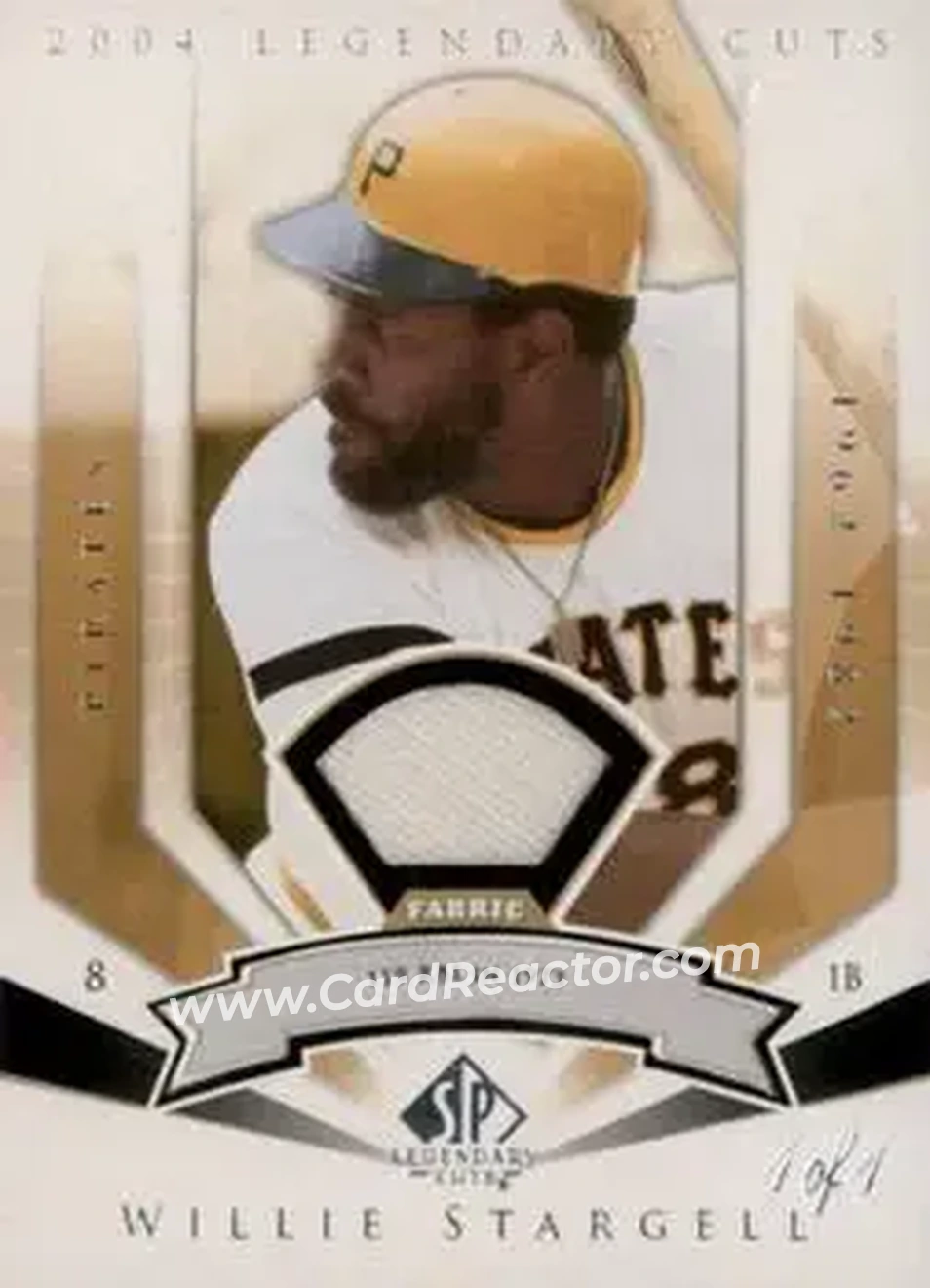 2004 SP Legendary Cuts - Significant Fact Memorabilia #125 - Willie Stargell - Pittsburgh Pirates - Front