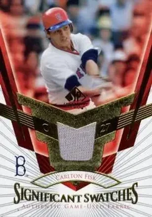 2004 SP Legendary Cuts - Significant Swatches #SS-CF - Carlton Fisk - Boston Red Sox
