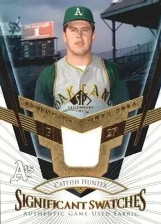 2004 SP Legendary Cuts - Significant Swatches #SS-CH - Jim Hunter - Oakland Athletics