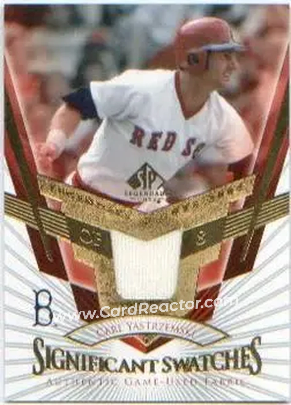 2004 SP Legendary Cuts - Significant Swatches #SS-CY - Carl Yastrzemski - Boston Red Sox - Front