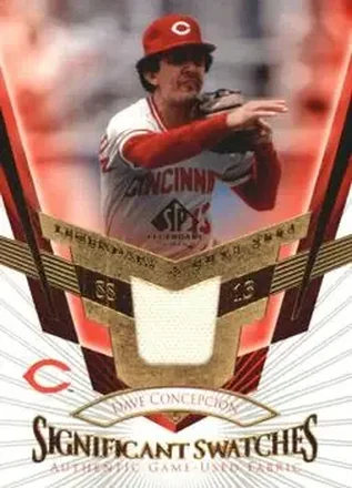 2004 SP Legendary Cuts - Significant Swatches #SS-DC - Dave Concepcion - Cincinnati Reds