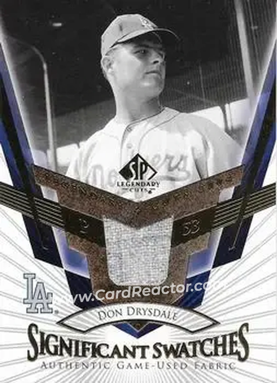 2004 SP Legendary Cuts - Significant Swatches #SS-DD - Don Drysdale - Los Angeles Dodgers - Front