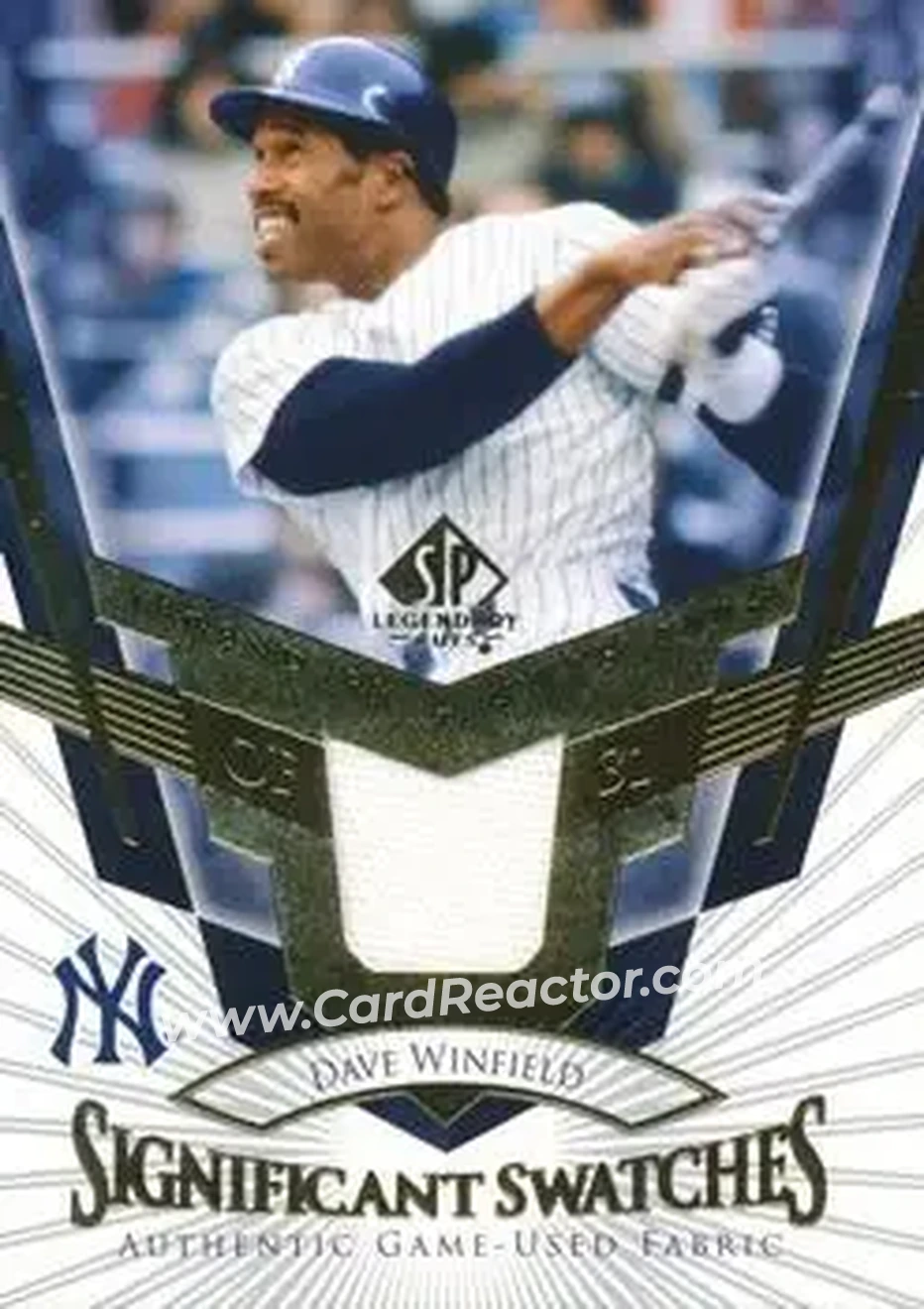 2004 SP Legendary Cuts - Significant Swatches #SS-DW - Dave Winfield - New York Yankees - Front 2004 SP Legendary Cuts - Significant Swatches #SS-DW - Dave Winfield - New York Yankees - Front