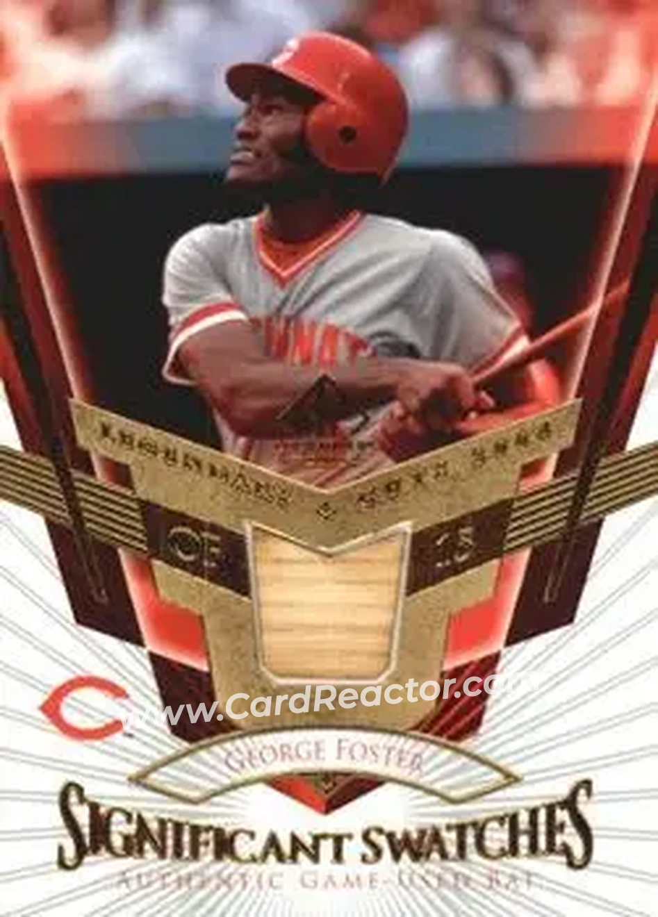 2004 SP Legendary Cuts - Significant Swatches #SS-GF - George Foster - Cincinnati Reds - Front