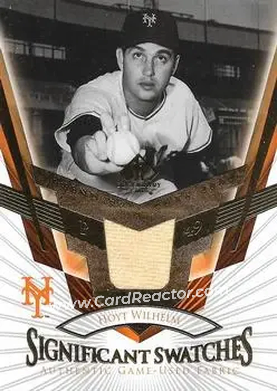 2004 SP Legendary Cuts - Significant Swatches #SS-HW - Hoyt Wilhelm - New York Giants - Front
