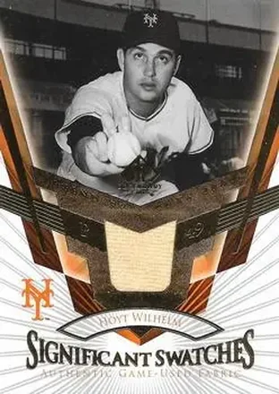 2004 SP Legendary Cuts - Significant Swatches #SS-HW - Hoyt Wilhelm - New York Giants