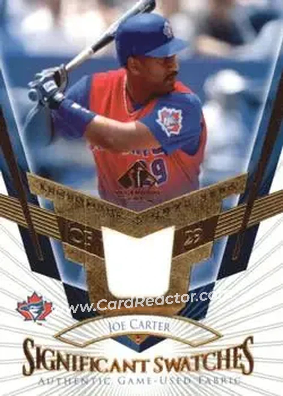 2004 SP Legendary Cuts - Significant Swatches #SS-JC - Joe Carter - Toronto Blue Jays - Front