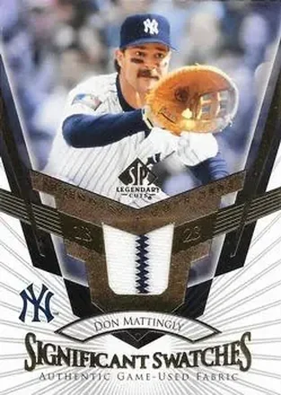 2004 SP Legendary Cuts - Significant Swatches #SS-MA - Don Mattingly - New York Yankees