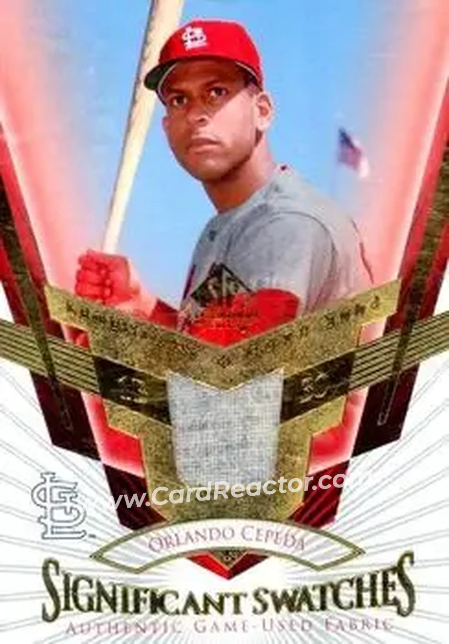 2004 SP Legendary Cuts - Significant Swatches #SS-OC - Orlando Cepeda - St. Louis Cardinals - Front 2004 SP Legendary Cuts - Significant Swatches #SS-OC - Orlando Cepeda - St. Louis Cardinals - Front