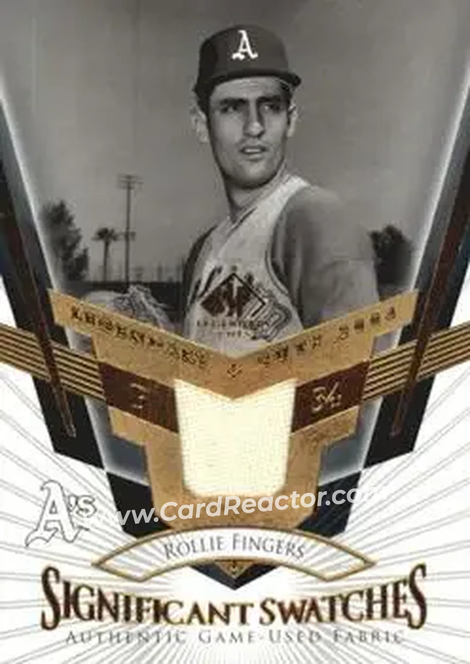 2004 SP Legendary Cuts - Significant Swatches #SS-RF - Rollie Fingers - Oakland Athletics - Front