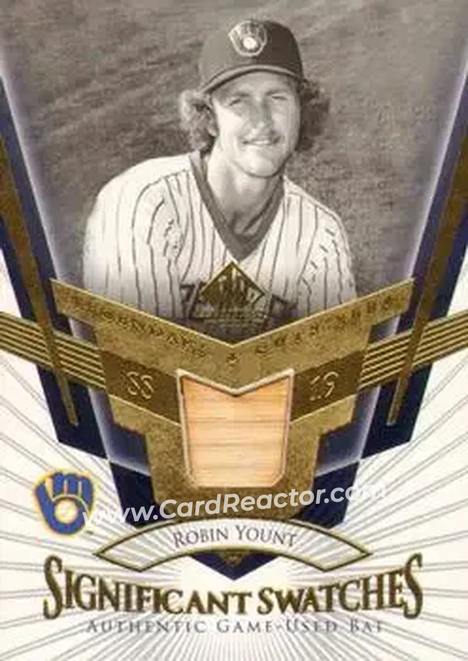 2004 SP Legendary Cuts - Significant Swatches #SS-RY - Robin Yount - Milwaukee Brewers - Front