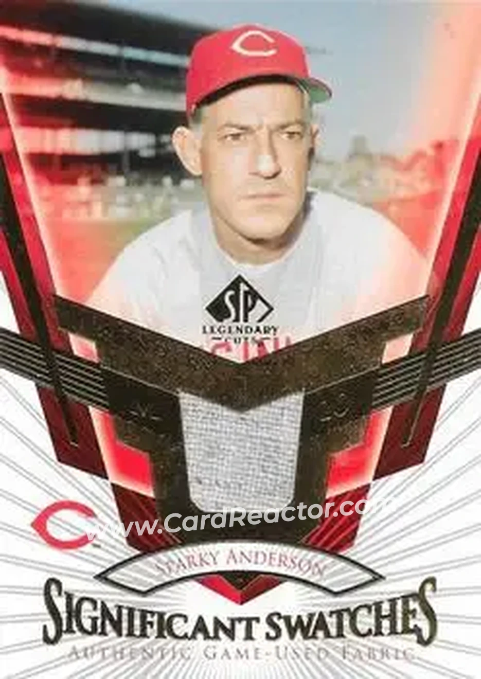 2004 SP Legendary Cuts - Significant Swatches #SS-SA - George Anderson - Cincinnati Reds - Front