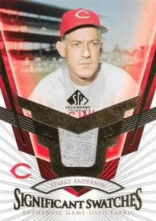 2004 SP Legendary Cuts - Significant Swatches #SS-SA - George Anderson - Cincinnati Reds