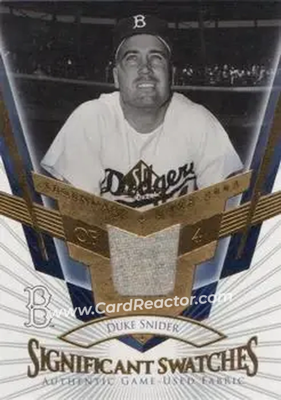 2004 SP Legendary Cuts - Significant Swatches #SS-SN - Edwin "Duke" Snider - Brooklyn Dodgers - Front