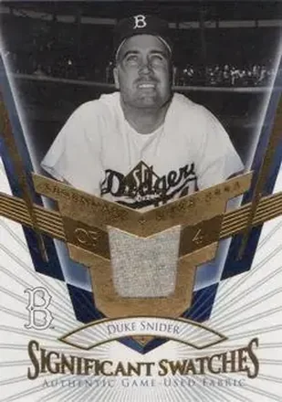 2004 SP Legendary Cuts - Significant Swatches #SS-SN - Edwin "Duke" Snider - Brooklyn Dodgers