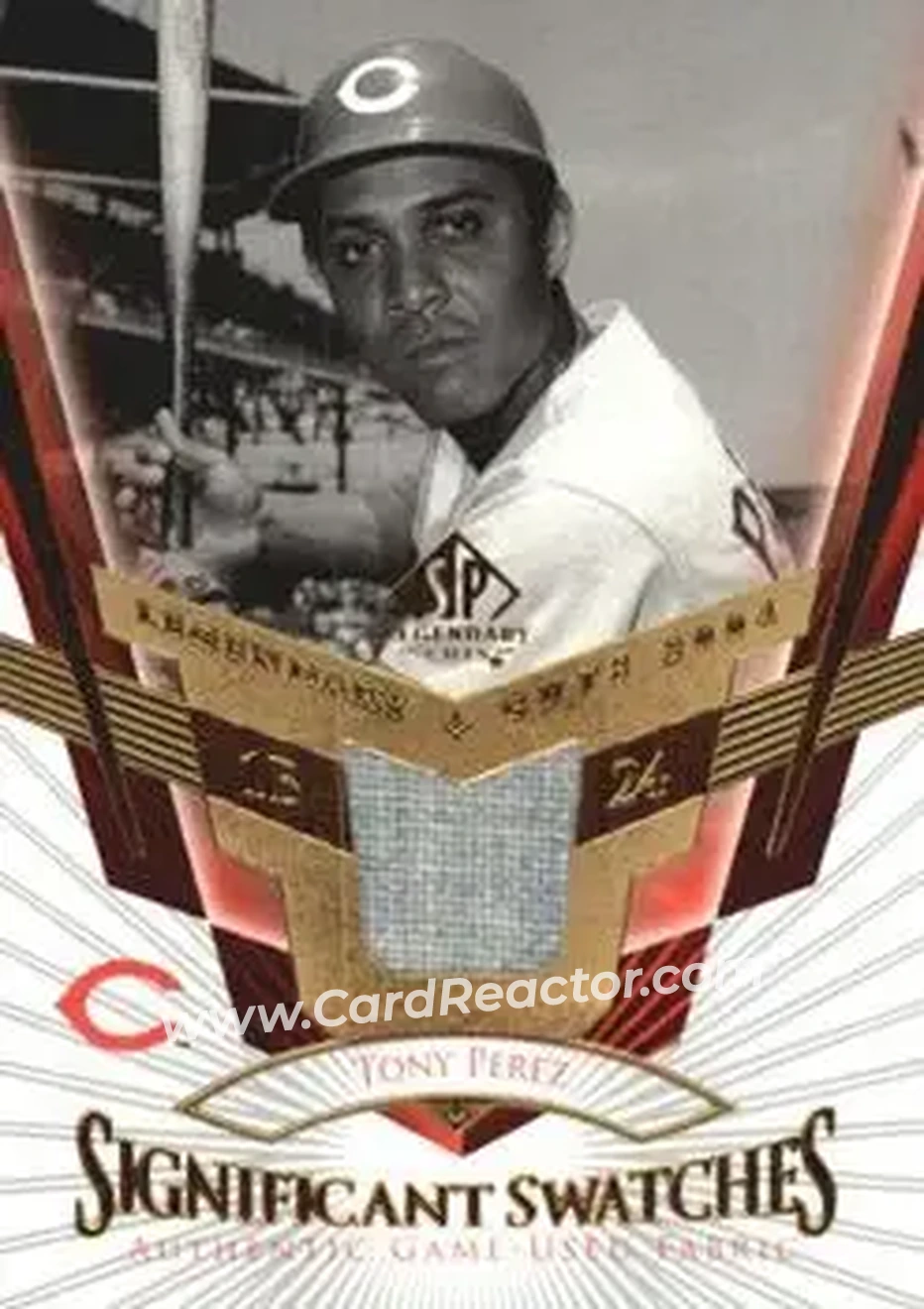 2004 SP Legendary Cuts - Significant Swatches #SS-TP - Tony Pérez - Cincinnati Reds - Front