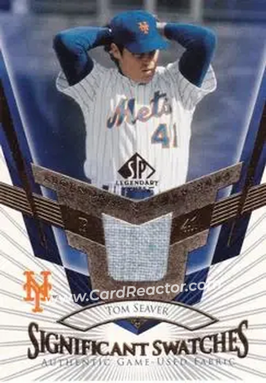 2004 SP Legendary Cuts - Significant Swatches #SS-TS - Tom Seaver - New York Mets - Front