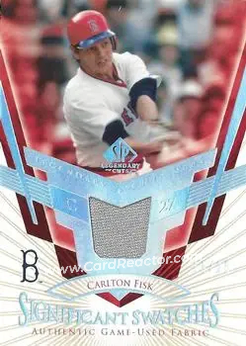 2004 SP Legendary Cuts - Significant Swatches 25 #SS-CF - Carlton Fisk - Boston Red Sox - Front
