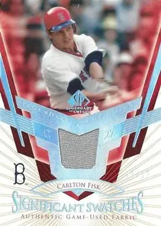2004 SP Legendary Cuts - Significant Swatches 25 #SS-CF - Carlton Fisk - Boston Red Sox
