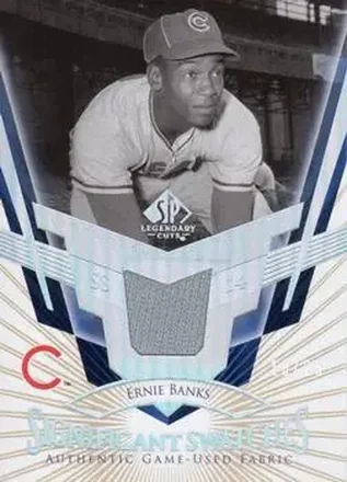 2004 SP Legendary Cuts - Significant Swatches 25 #SS-EB - Ernie Banks - Chicago Cubs