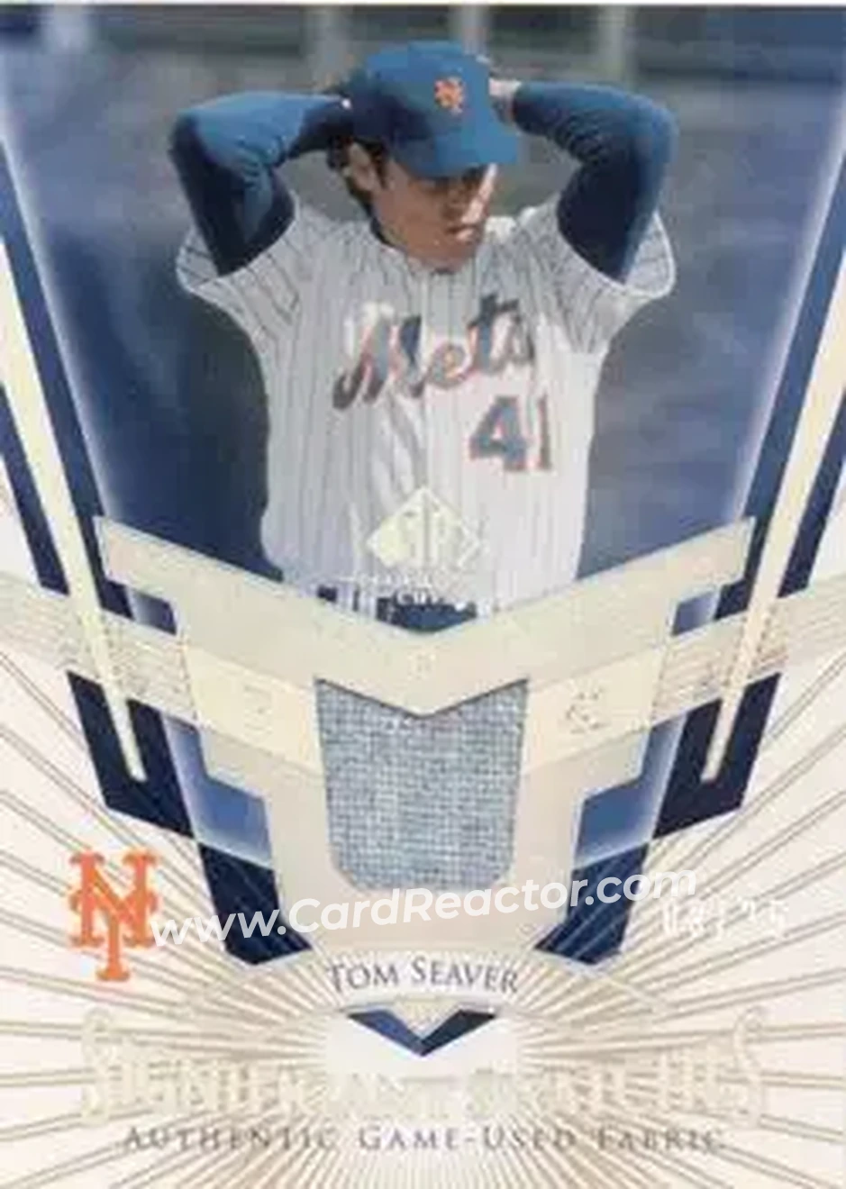 2004 SP Legendary Cuts - Significant Swatches 25 #SS-TS - Tom Seaver - New York Mets - Front