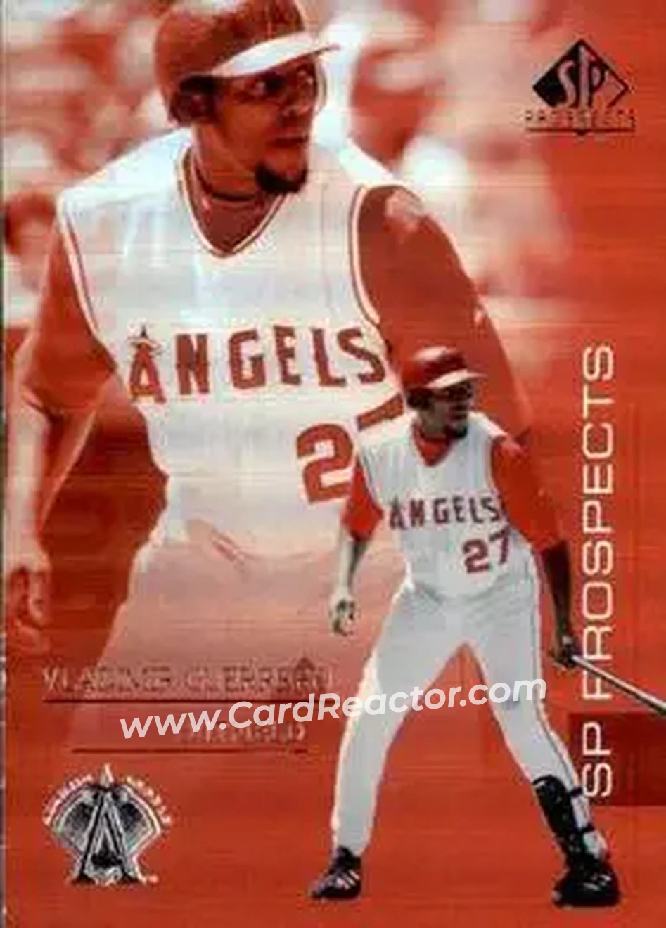 2004 SP Prospects #45 - Vladimir Guerrero - Anaheim Angels - Front 2004 SP Prospects #45 - Vladimir Guerrero - Anaheim Angels - Front