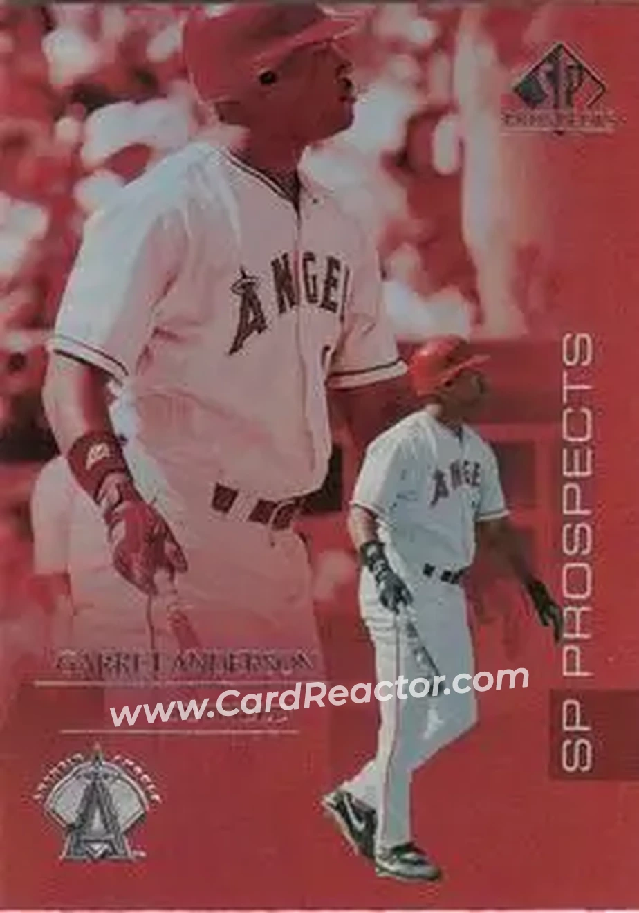2004 SP Prospects #52 - Garret Anderson - Anaheim Angels - Front 2004 SP Prospects #52 - Garret Anderson - Anaheim Angels - Front