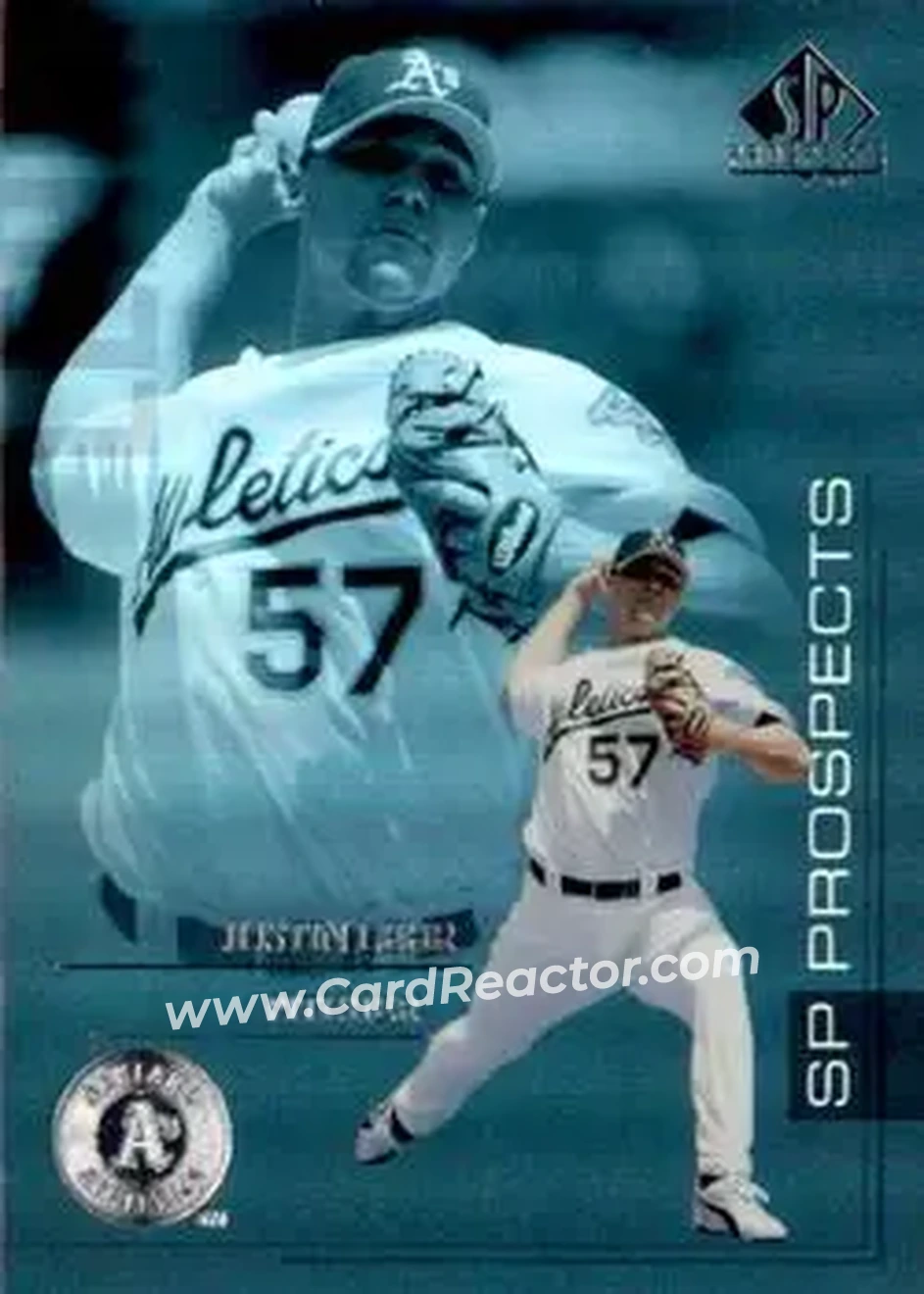 2004 SP Prospects #142 - Justin Lehr - Oakland Athletics - Front