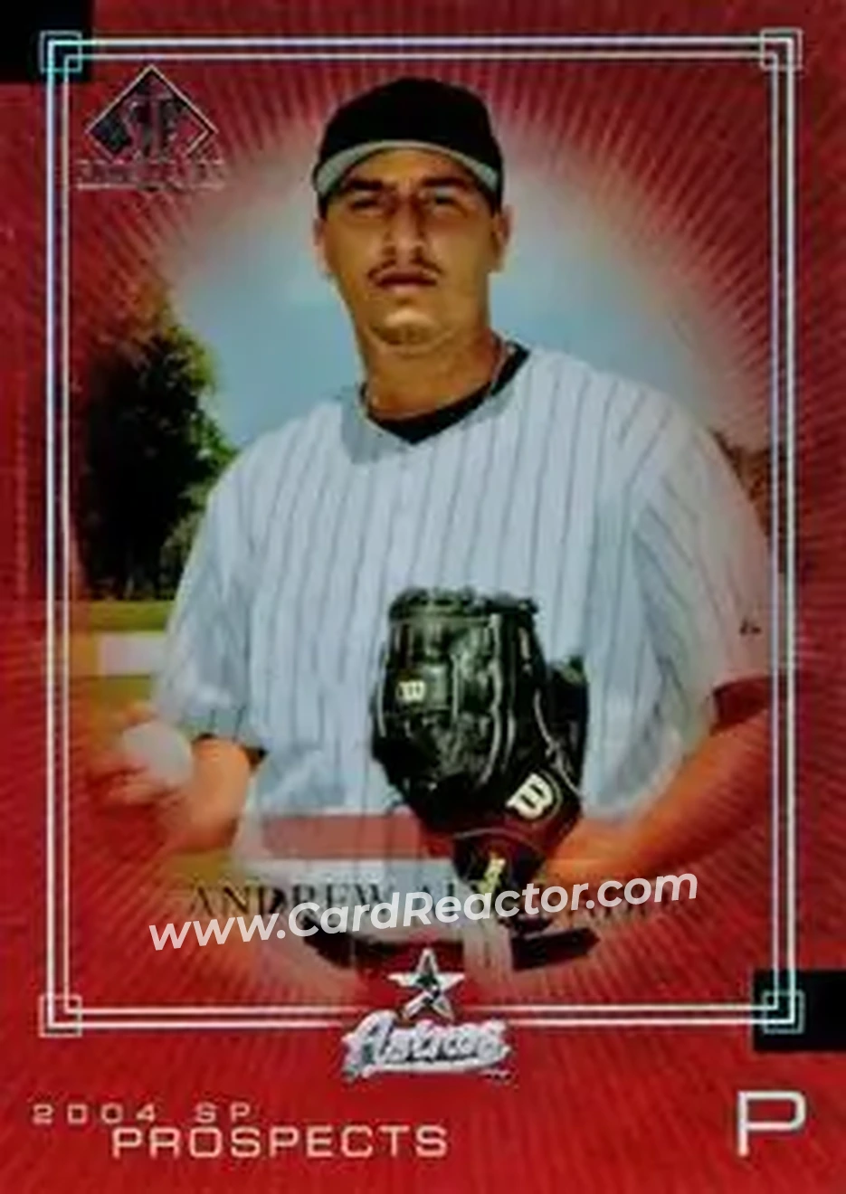 2004 SP Prospects #220 - Andrew Alvarado - Houston Astros - Front 2004 SP Prospects #220 - Andrew Alvarado - Houston Astros - Front