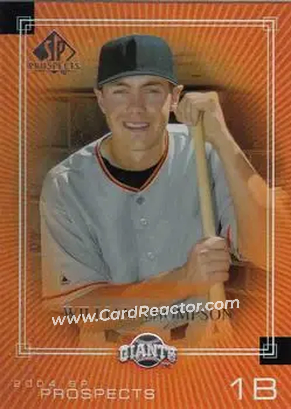 2004 SP Prospects #224 - William Thompson - San Francisco Giants - Front