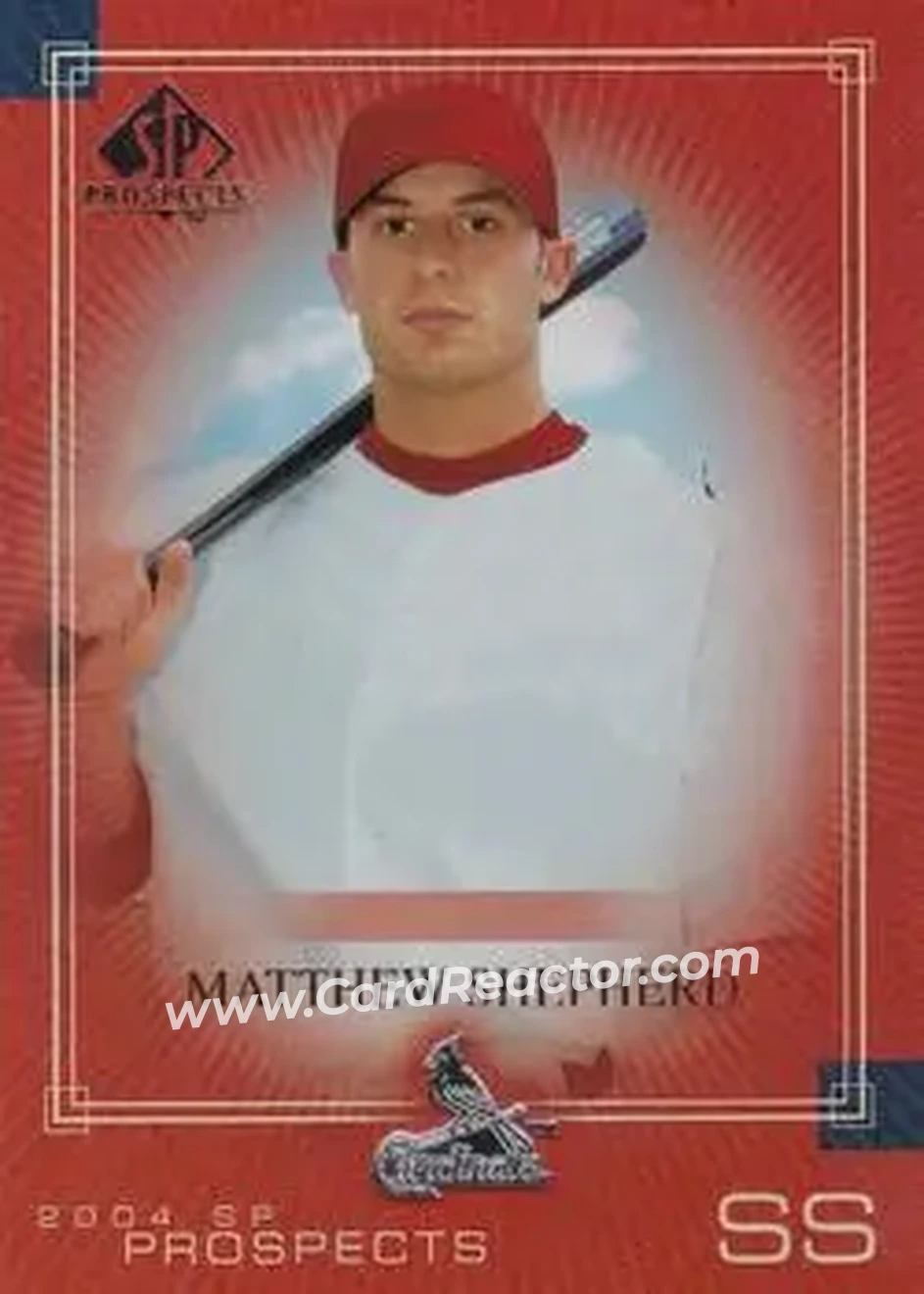 2004 SP Prospects #235 - Matthew Shepherd - St. Louis Cardinals - Front 2004 SP Prospects #235 - Matthew Shepherd - St. Louis Cardinals - Front