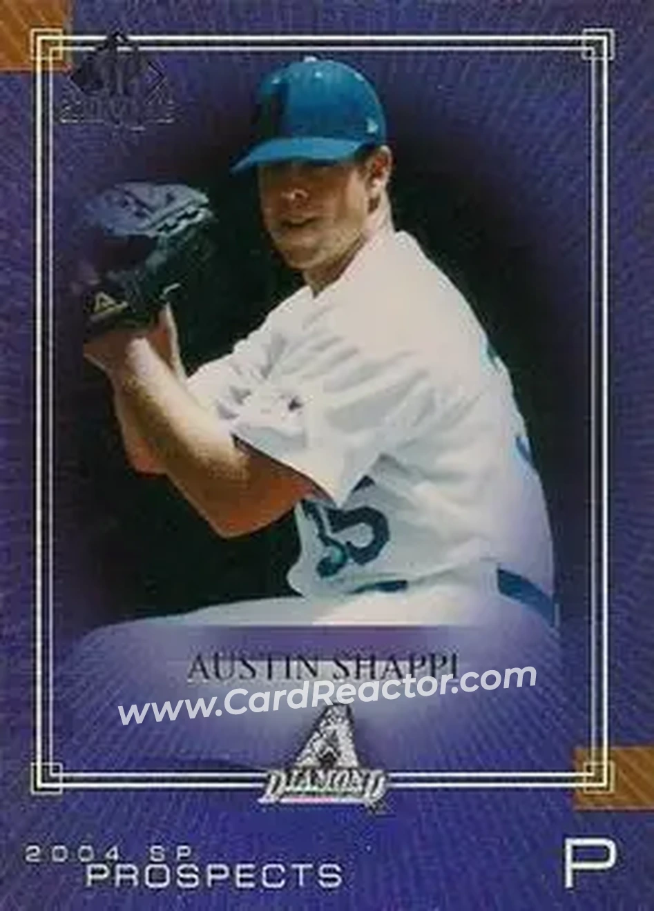 2004 SP Prospects #252 - A.J. Shappi - Arizona Diamondbacks - Front 2004 SP Prospects #252 - A.J. Shappi - Arizona Diamondbacks - Front