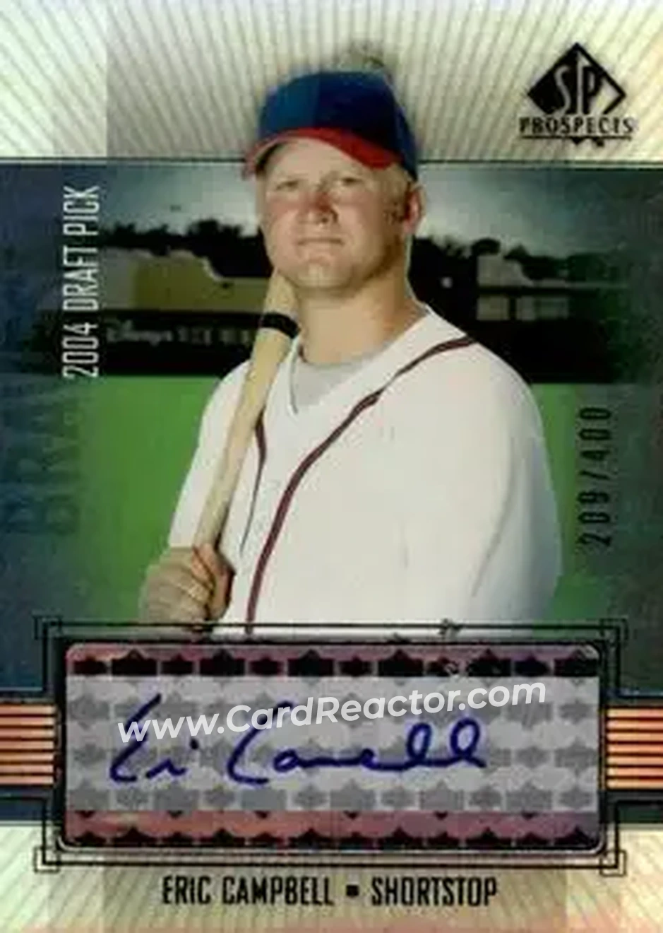 2004 SP Prospects #346 - Eric Campbell - Atlanta Braves - Front