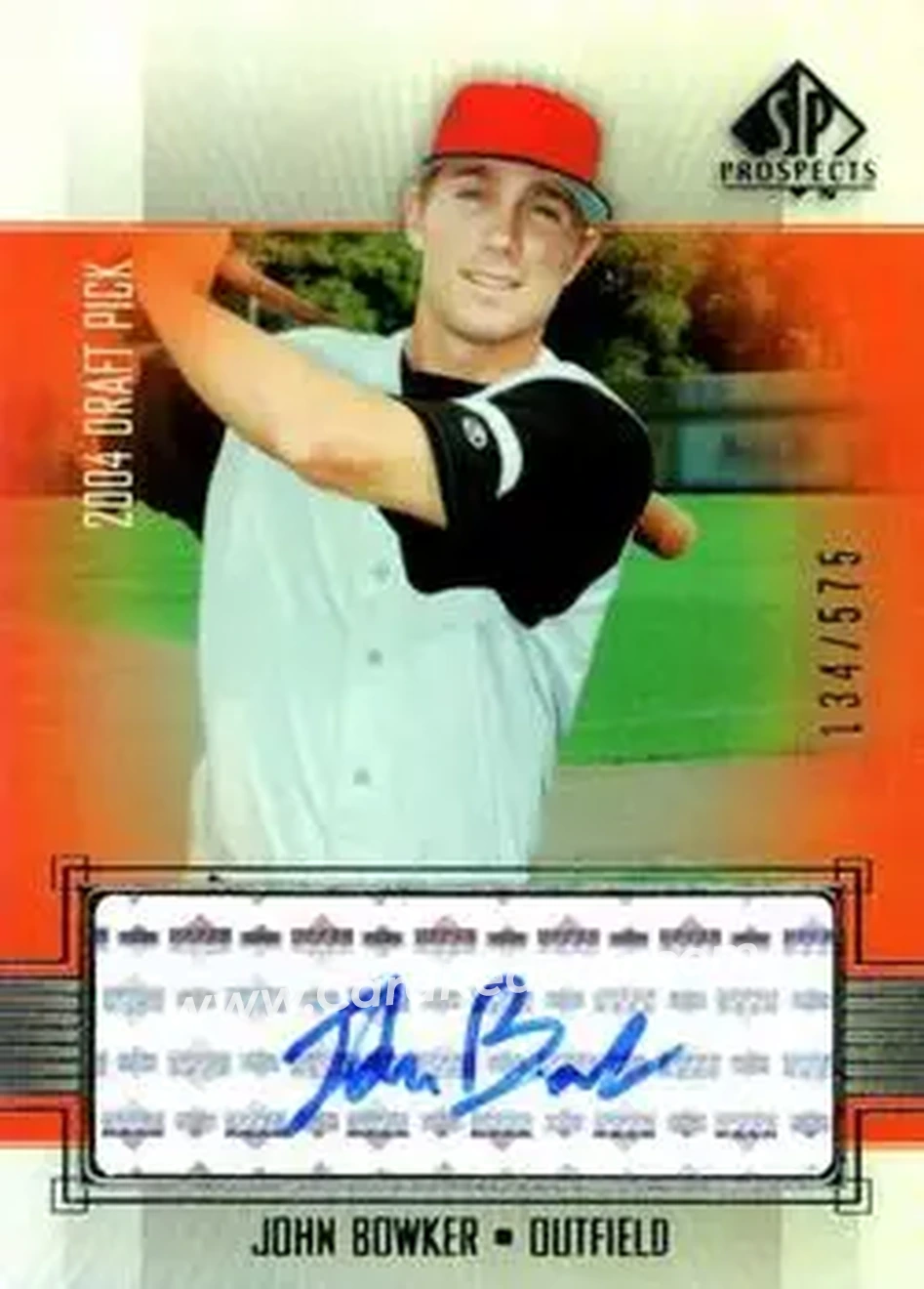 2004 SP Prospects #373 - John Bowker - San Francisco Giants - Front 2004 SP Prospects #373 - John Bowker - San Francisco Giants - Front