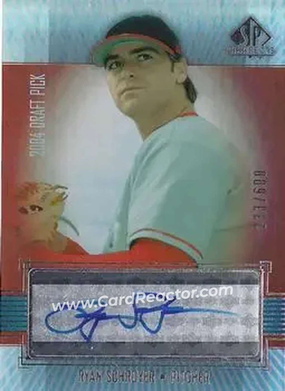 2004 SP Prospects #418 - Ryan Schroyer - Boston Red Sox - Front 2004 SP Prospects #418 - Ryan Schroyer - Boston Red Sox - Front