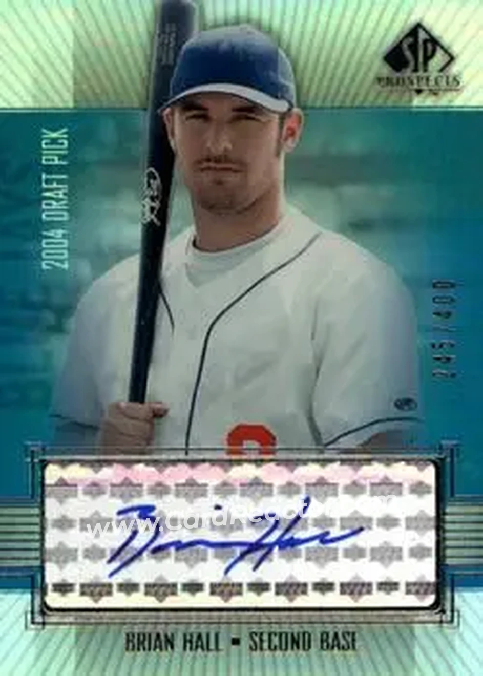 2004 SP Prospects - Autograph Bonus #BH - Brian Hall - Toronto Blue Jays - Front