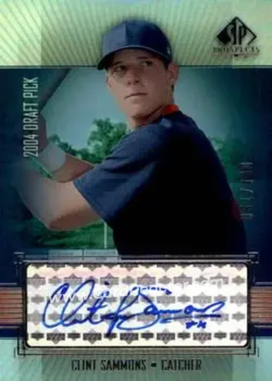 2004 SP Prospects - Autograph Bonus #CS - Clint Sammons - Atlanta Braves - Front