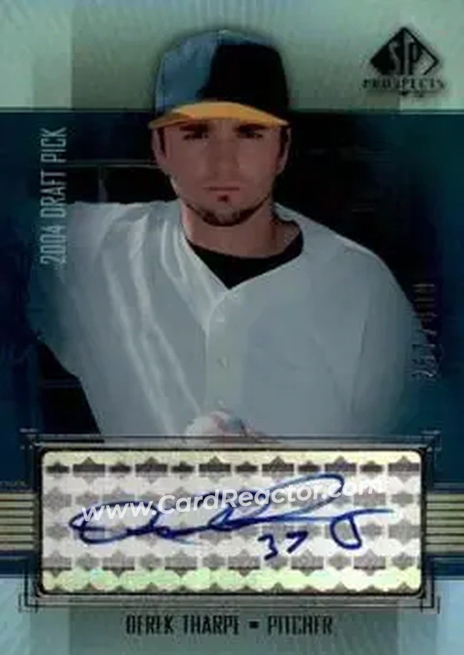 2004 SP Prospects - Autograph Bonus #DT - Derek Tharpe - Oakland Athletics - Front