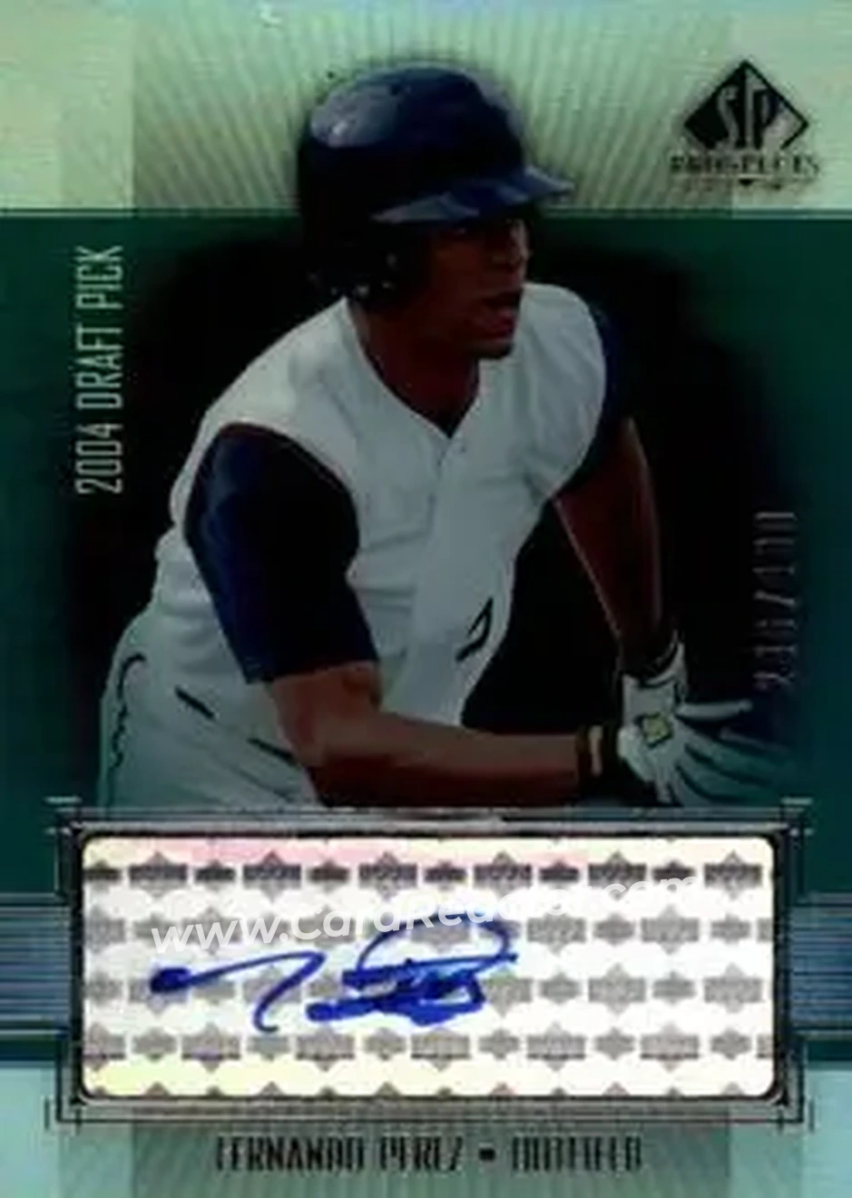 2004 SP Prospects - Autograph Bonus #FP - Fernando Perez - Tampa Bay Devil Rays - Front