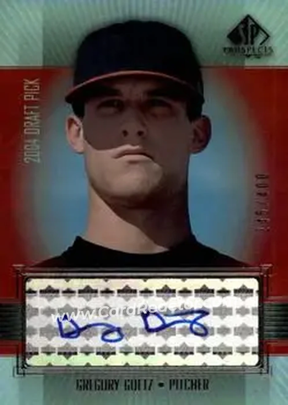 2004 SP Prospects - Autograph Bonus #GG - Gregory Goetz - Cincinnati Reds - Front