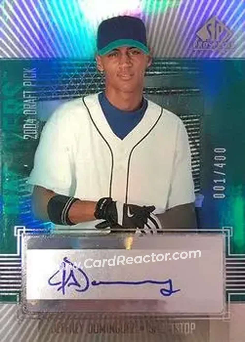 2004 SP Prospects - Autograph Bonus #JD - Jeffrey Dominguez - Seattle Mariners - Front 2004 SP Prospects - Autograph Bonus #JD - Jeffrey Dominguez - Seattle Mariners - Front