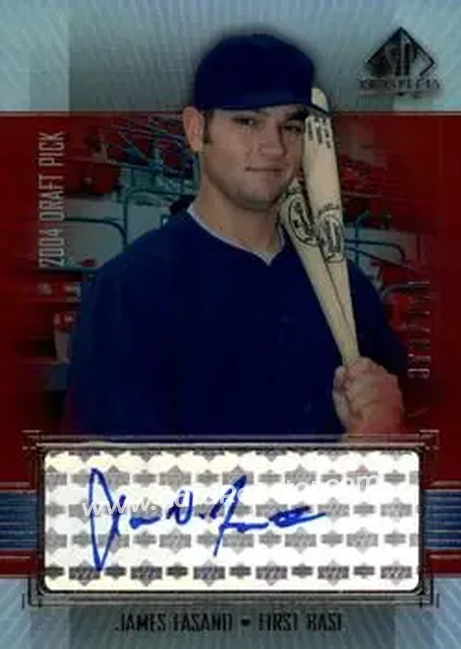 2004 SP Prospects - Autograph Bonus #JF - James Fasano - Texas Rangers - Front 2004 SP Prospects - Autograph Bonus #JF - James Fasano - Texas Rangers - Front