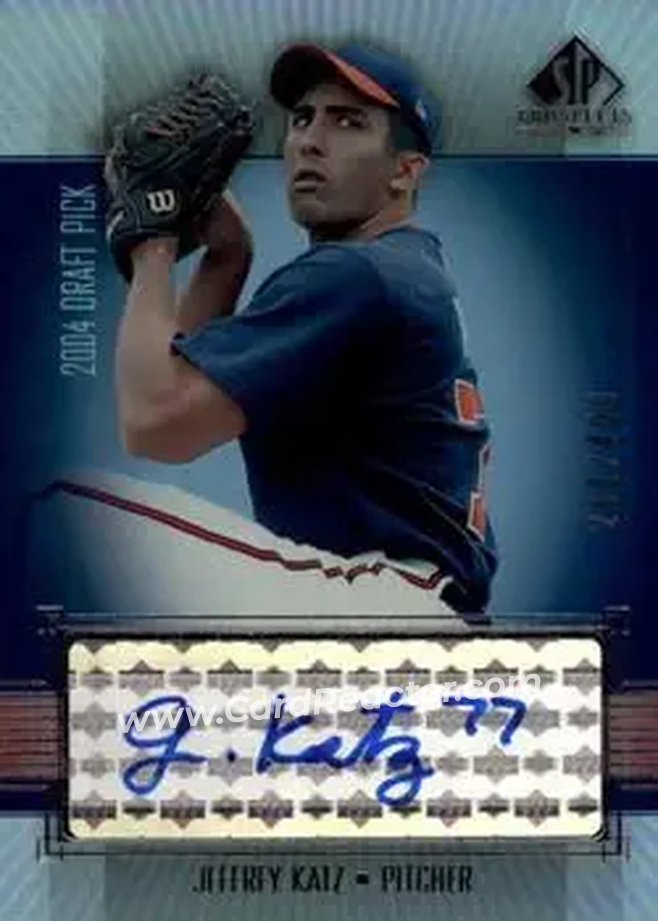 2004 SP Prospects - Autograph Bonus #JK - Jeffrey Katz - Atlanta Braves - Front