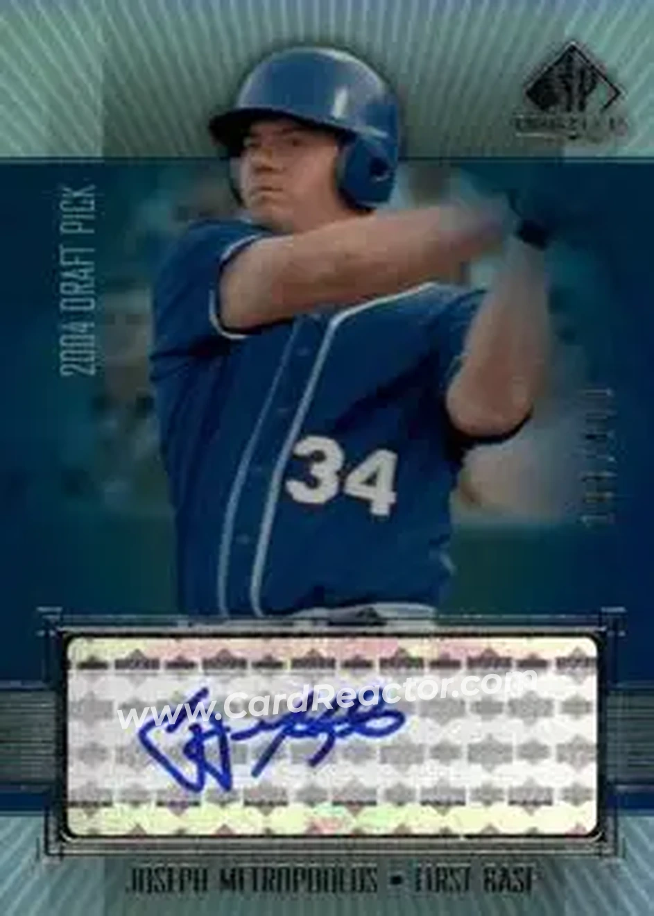 2004 SP Prospects - Autograph Bonus #JM - Joseph Metropoulos - Toronto Blue Jays - Front