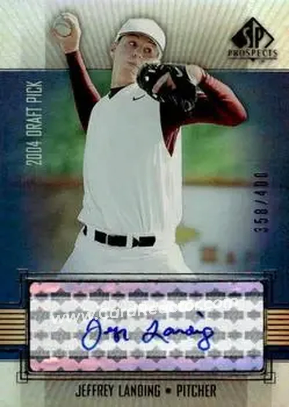 2004 SP Prospects - Autograph Bonus #LA - Jeffrey Landing - New York Mets - Front
