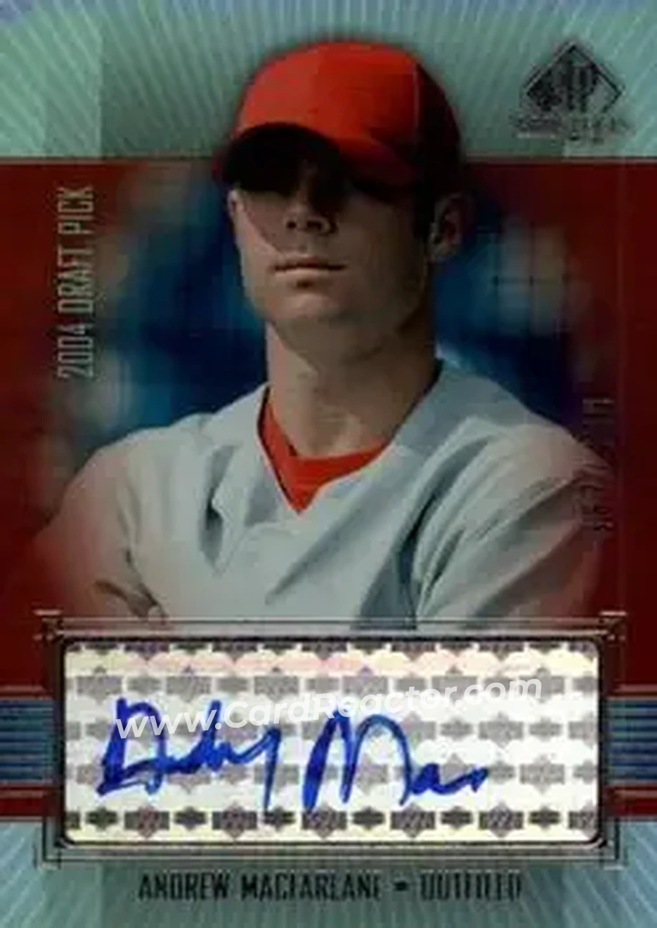 2004 SP Prospects - Autograph Bonus #MA - Andrew MacFarlane - Philadelphia Phillies - Front