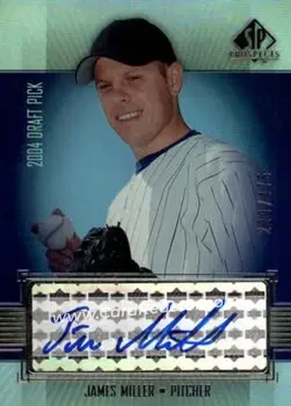 2004 SP Prospects - Autograph Bonus #MI - James Miller - Colorado Rockies - Front