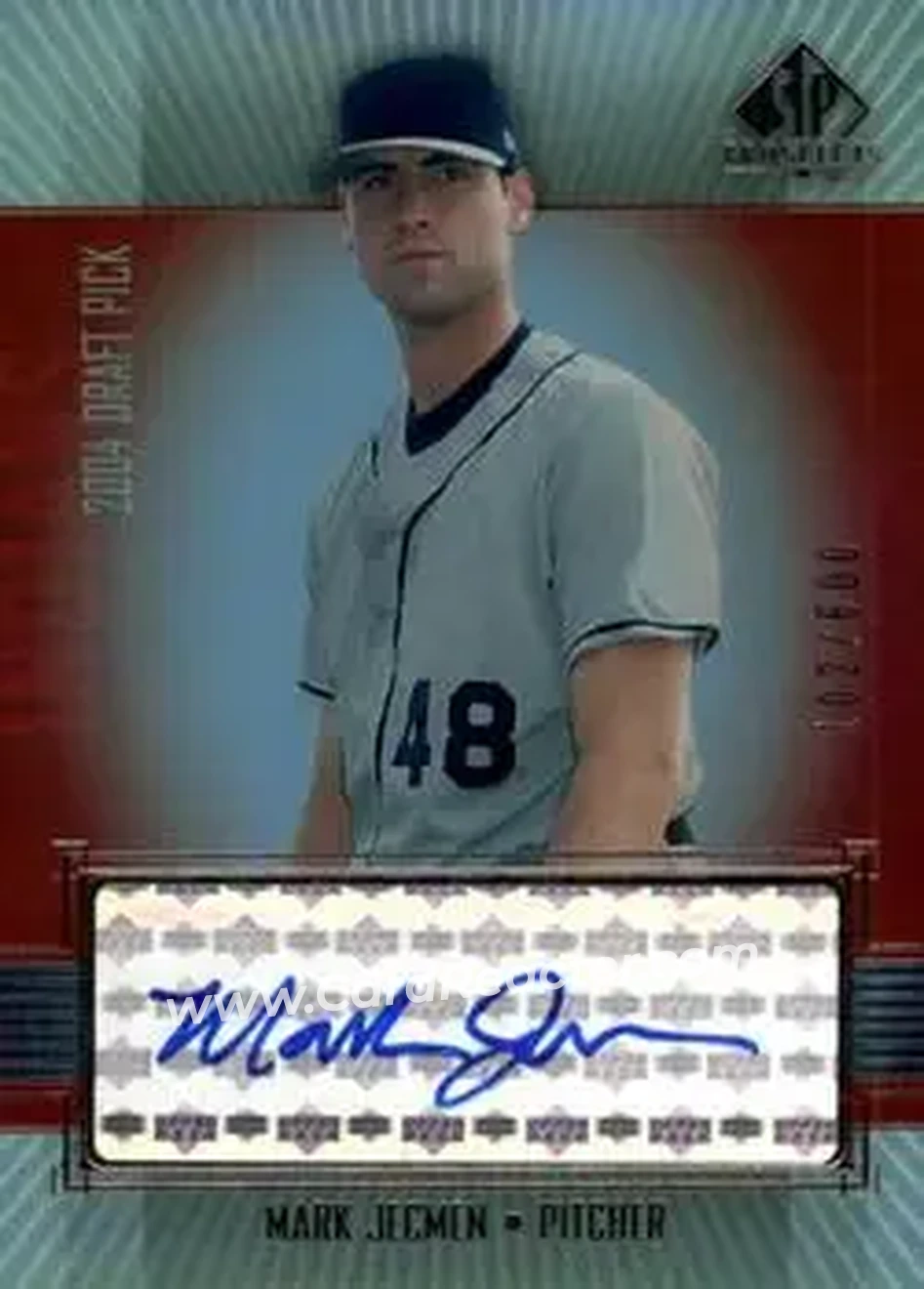 2004 SP Prospects - Autograph Bonus #MJ - Mark Jecmen - Cleveland Indians - Front