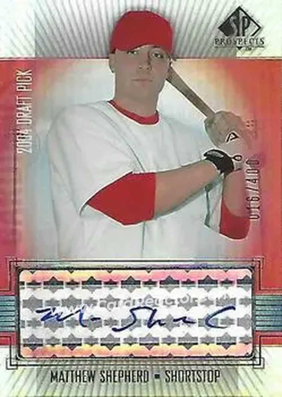 2004 SP Prospects - Autograph Bonus #MS - Matthew Shepherd - St. Louis Cardinals - Front