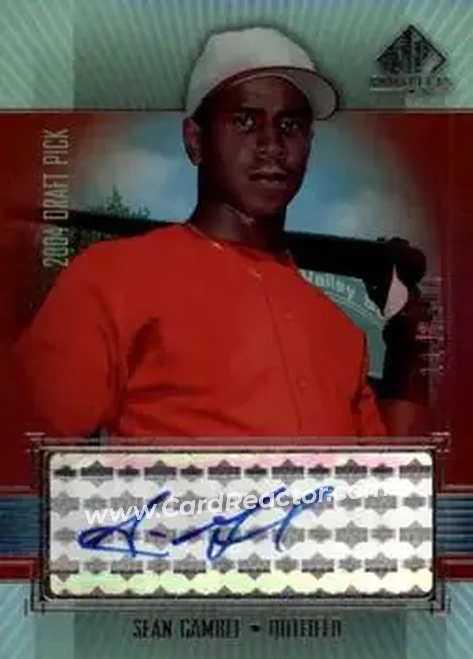 2004 SP Prospects - Autograph Bonus #SG - Sean Gamble - Philadelphia Phillies - Front